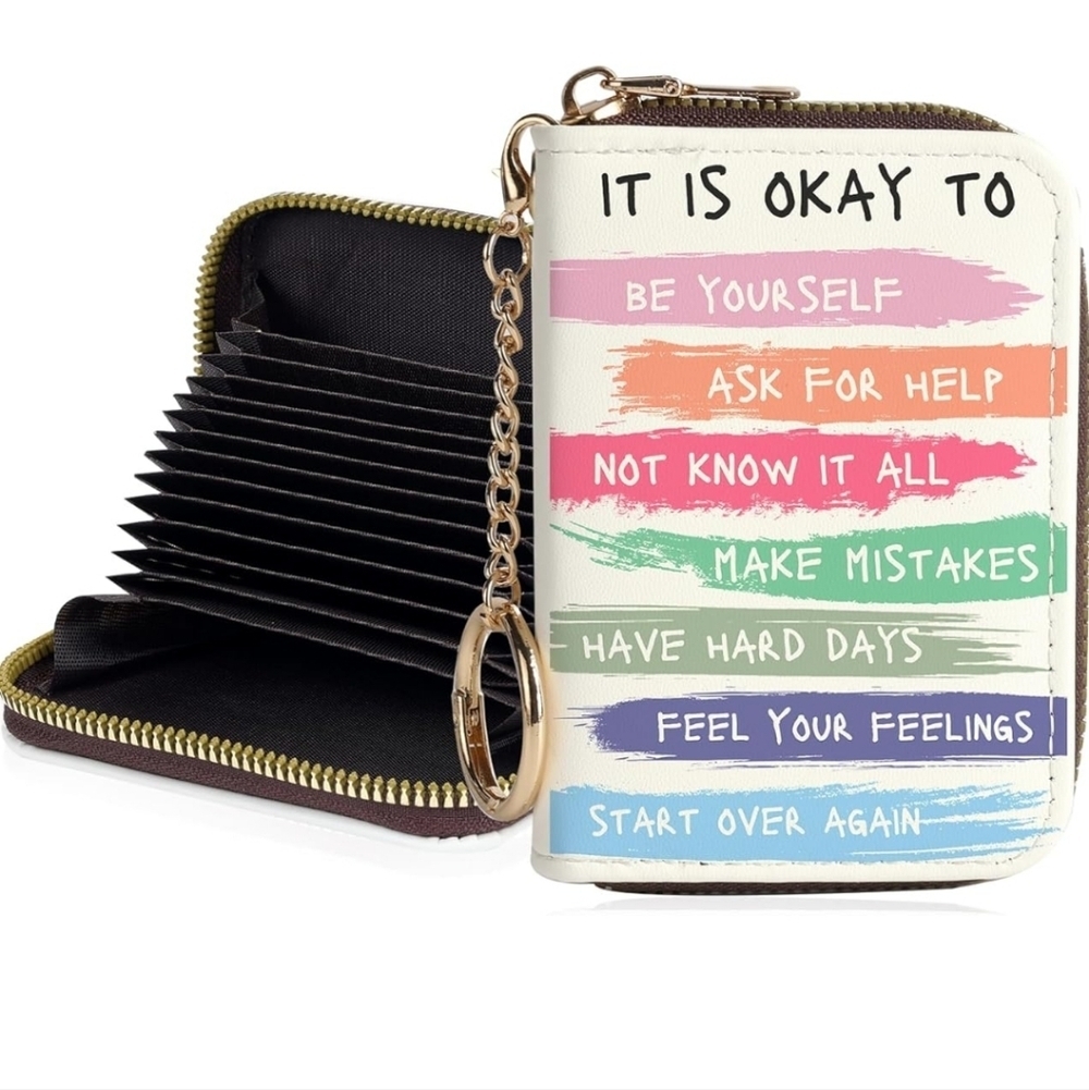 Colorful Inspirational Quote Wallet
